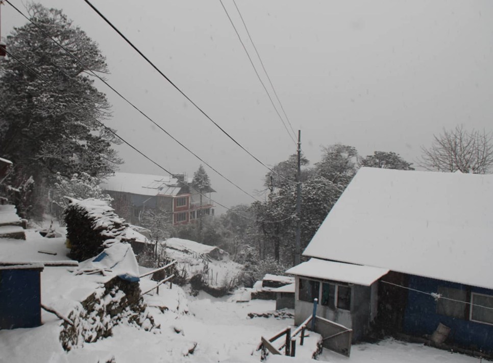 Snowfall at Myagdi